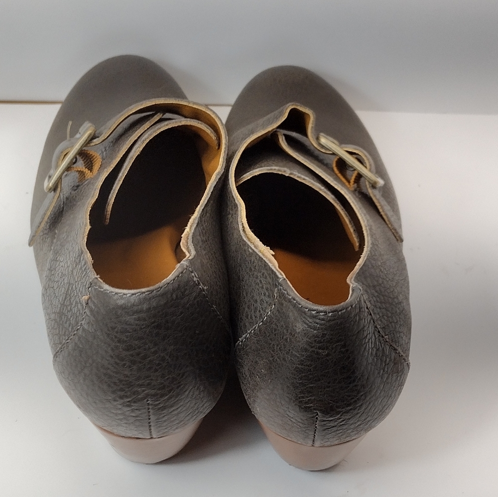 Korks by Kork Ease Grey Little Leather Monk Strap Booties l size 8 M - Picture 8 of 14